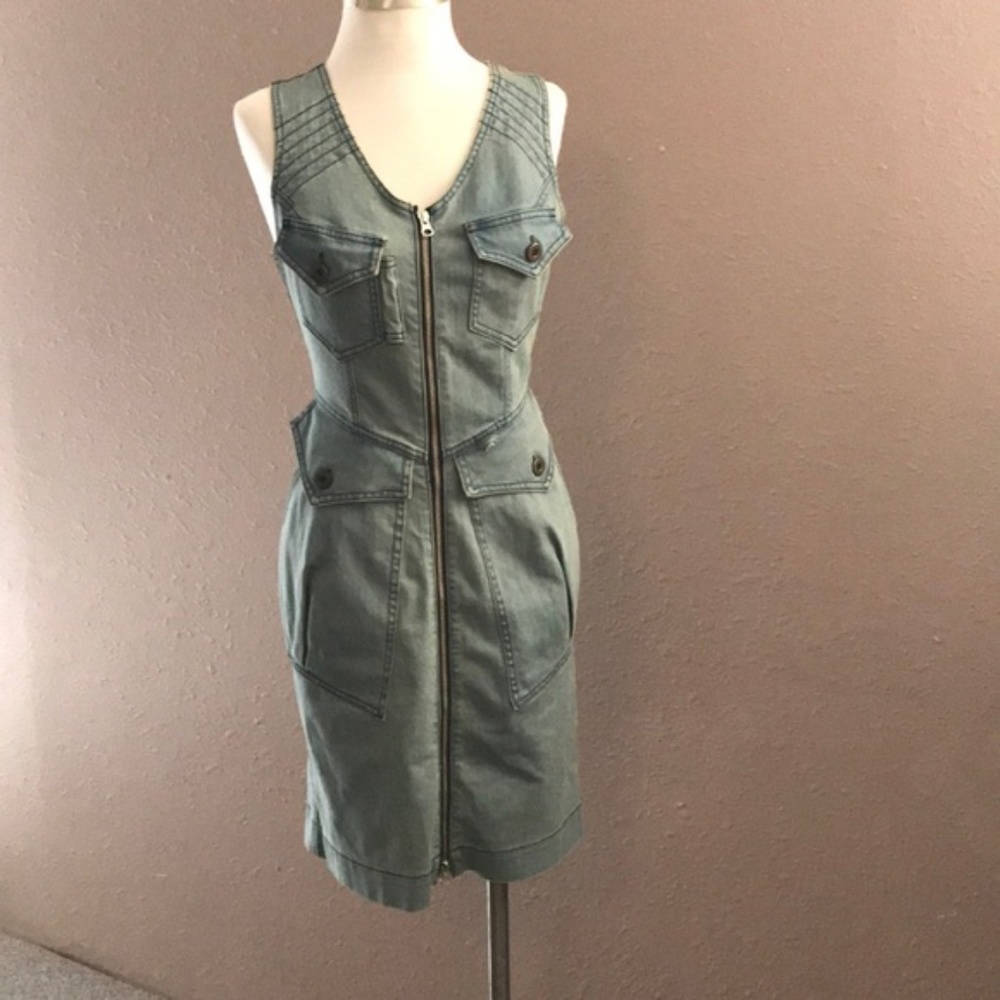 🦚Prairie Underground fitted denim dress🦚